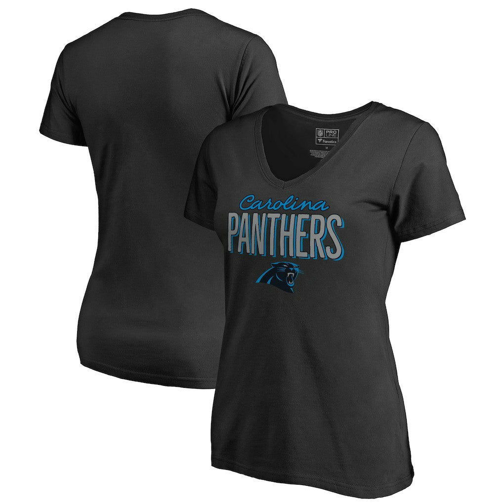 Carolina Panthers Women's Nostalgia T-Shirt Black