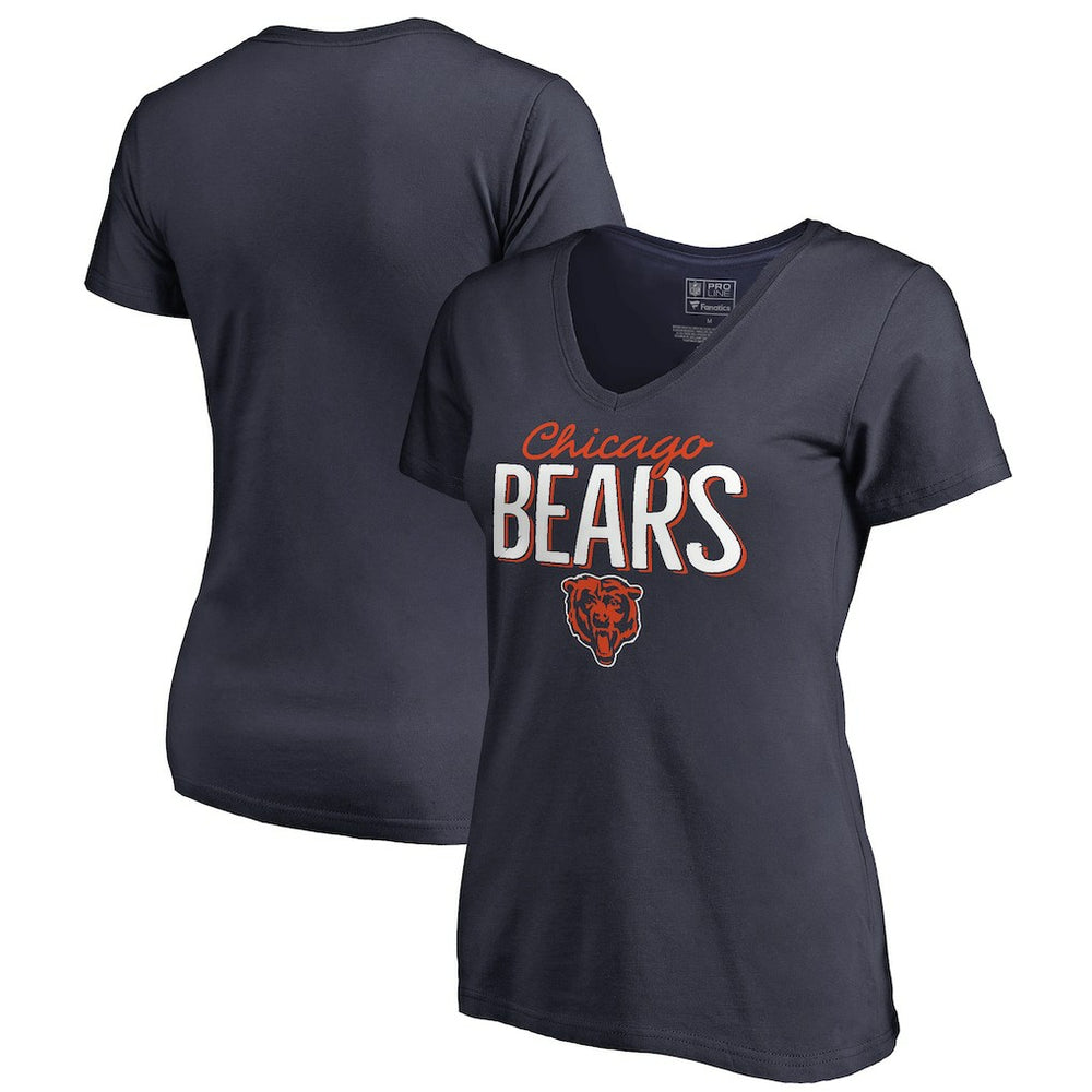 Chicago Bears Women's Nostalgia T-Shirt Navy