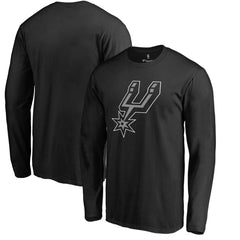 San Antonio Spurs 2017 Primary Logo 2 Long Sleeve T-Shirt Black