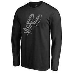 San Antonio Spurs 2017 Primary Logo 2 Long Sleeve T-Shirt Black