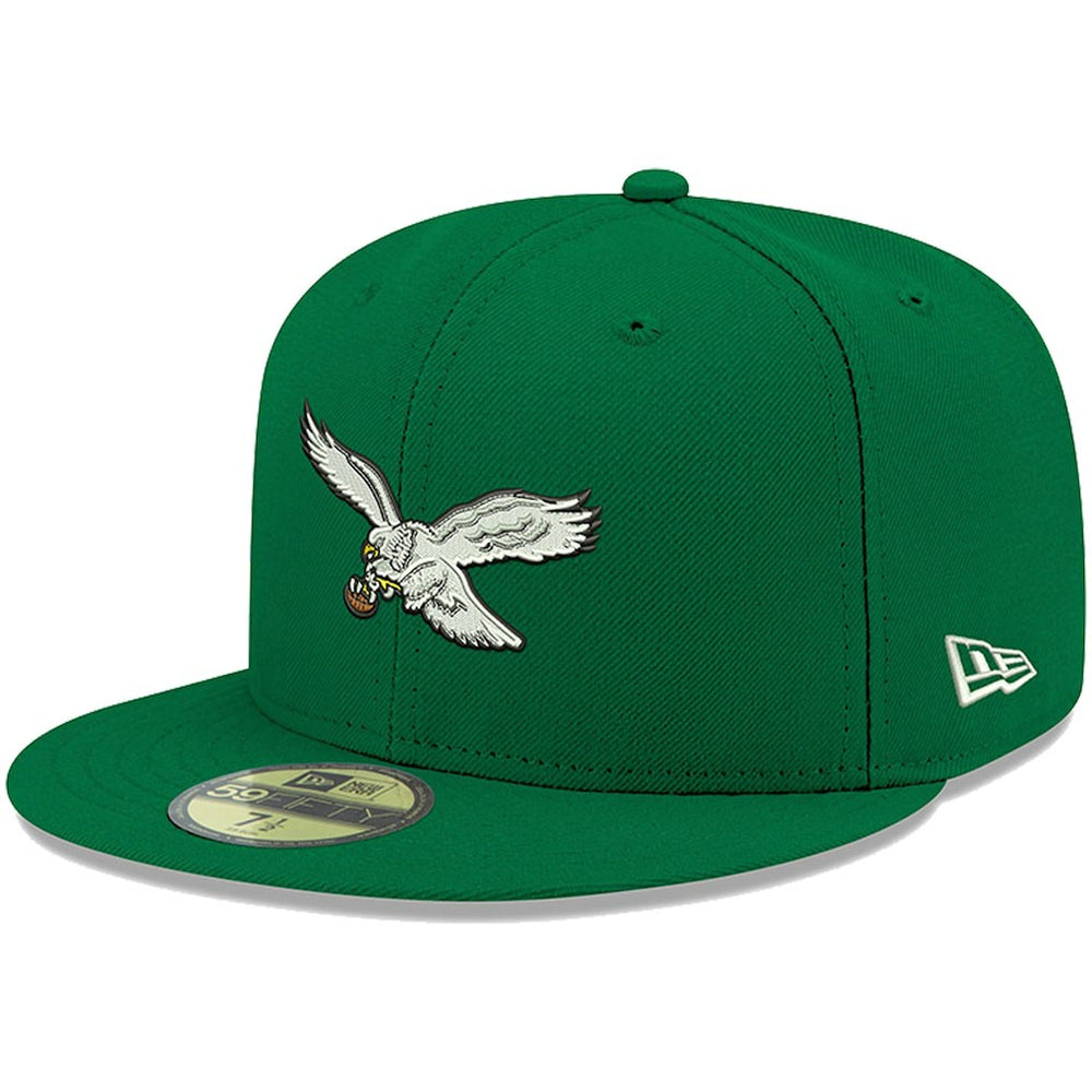 Philadelphia Eagles New Era Omaha Throwback 59FIFTY Fitted Hat Kelly Green