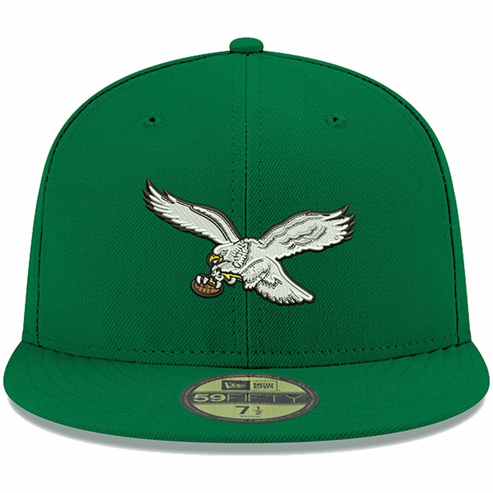 Philadelphia Eagles New Era Omaha Throwback 59FIFTY Fitted Hat Kelly Green