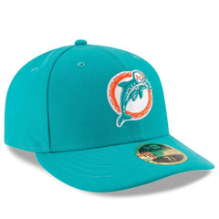 Miami Dolphins New Era Omaha Throwback Low Profile 59FIFTY Fitted Hat Aqua