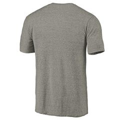 Boston Celtics Distressed Team Logo 2 Tri-Blend V-Neck T-Shirt Heathered Gray
