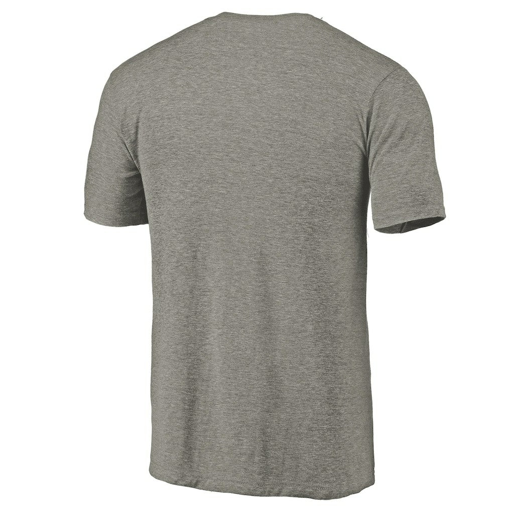 New York Knicks Distressed Team Logo Tri-Blend T-Shirt Heather Gray