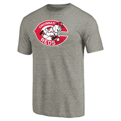 Cincinnati Reds Cooperstown Collection Forbes Tri-Blend T-Shirt - Ash T-shirts