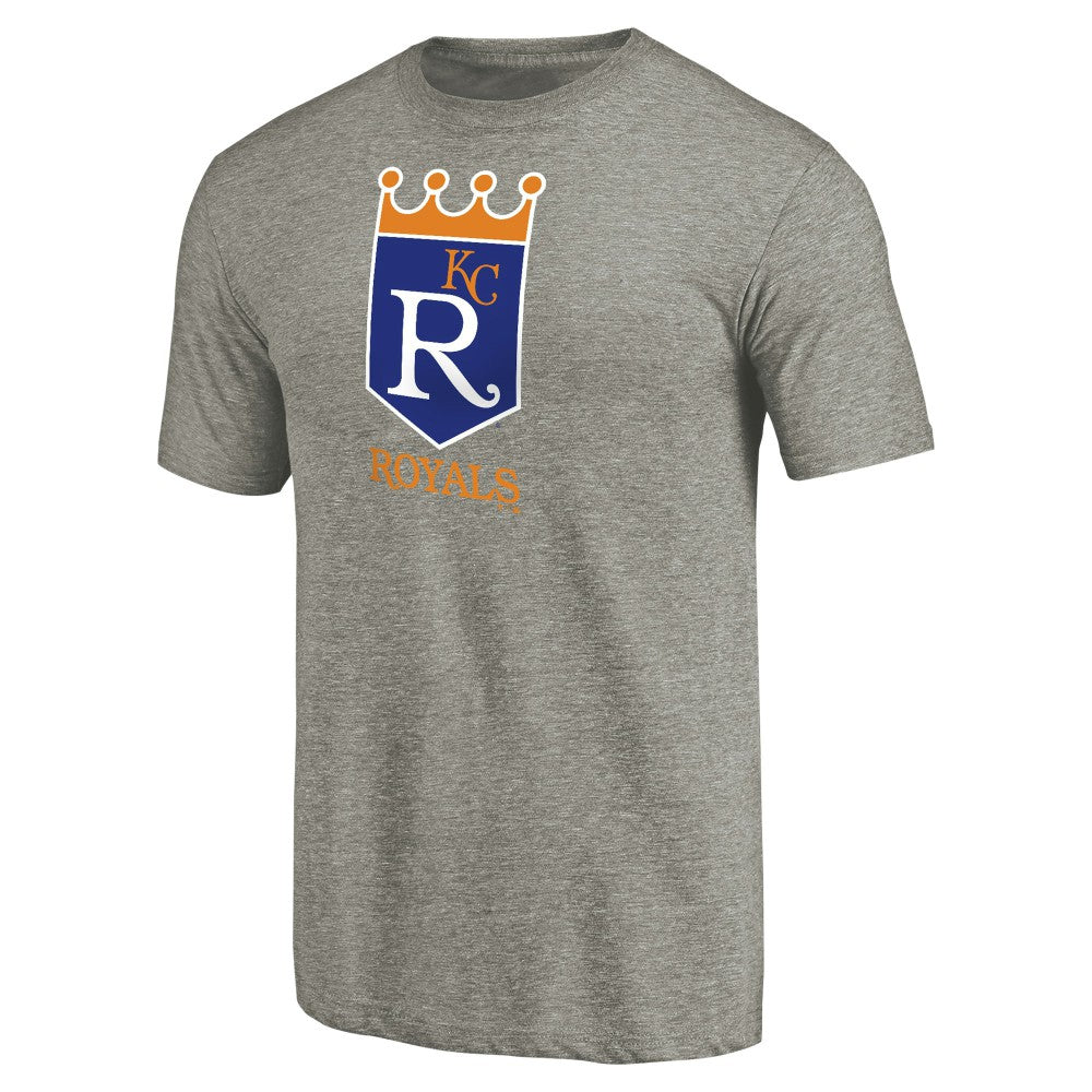 Kansas City Royals Cooperstown Collection Forbes Tri-Blend T-Shirt - Ash T-shirts