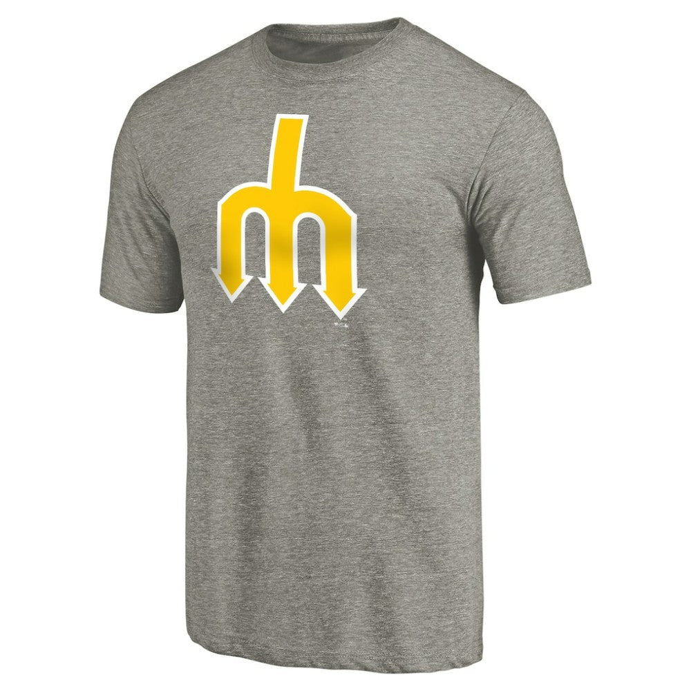 Seattle Mariners Cooperstown Collection Forbes Tri-Blend T-Shirt - Ash T-shirts