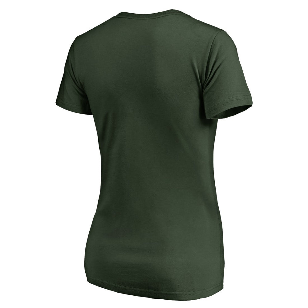 Green Bay Packers Women's Arriba V-Neck T-Shirt Green