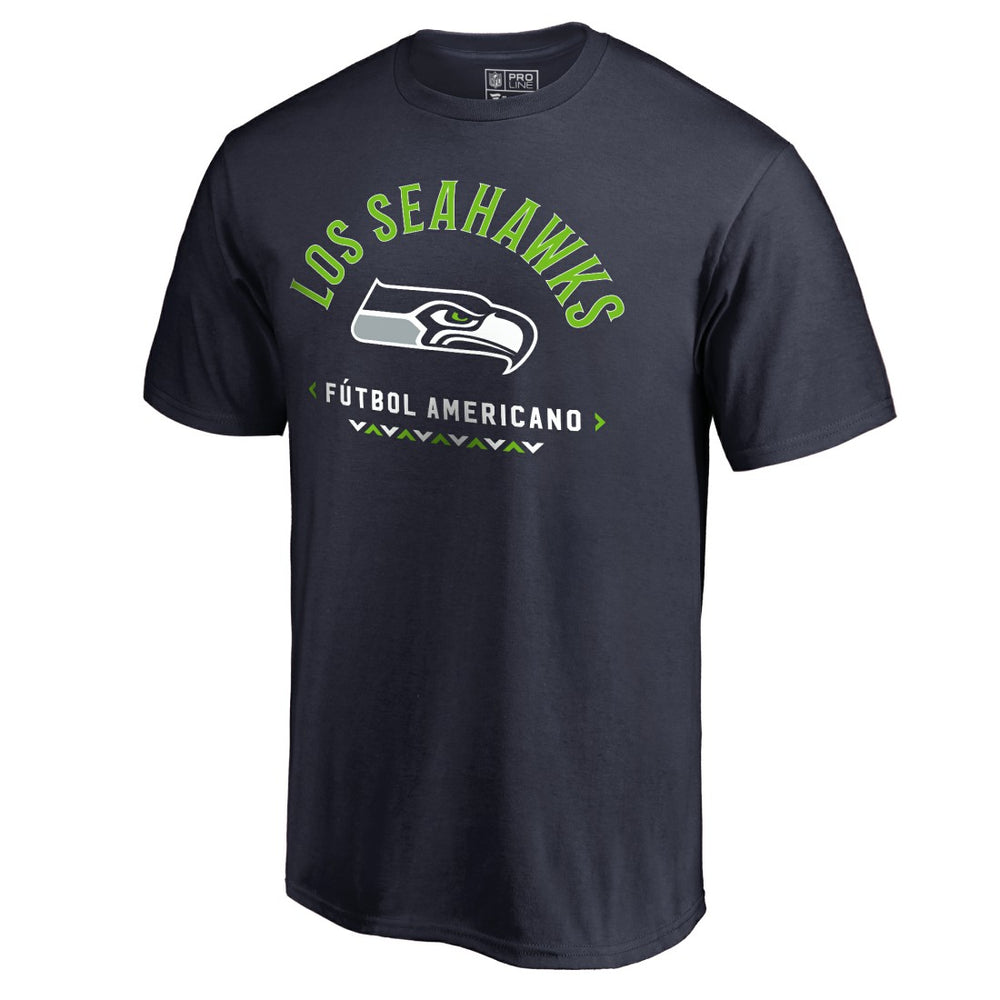 Seattle Seahawks Futbol Americano T-Shirt College Navy
