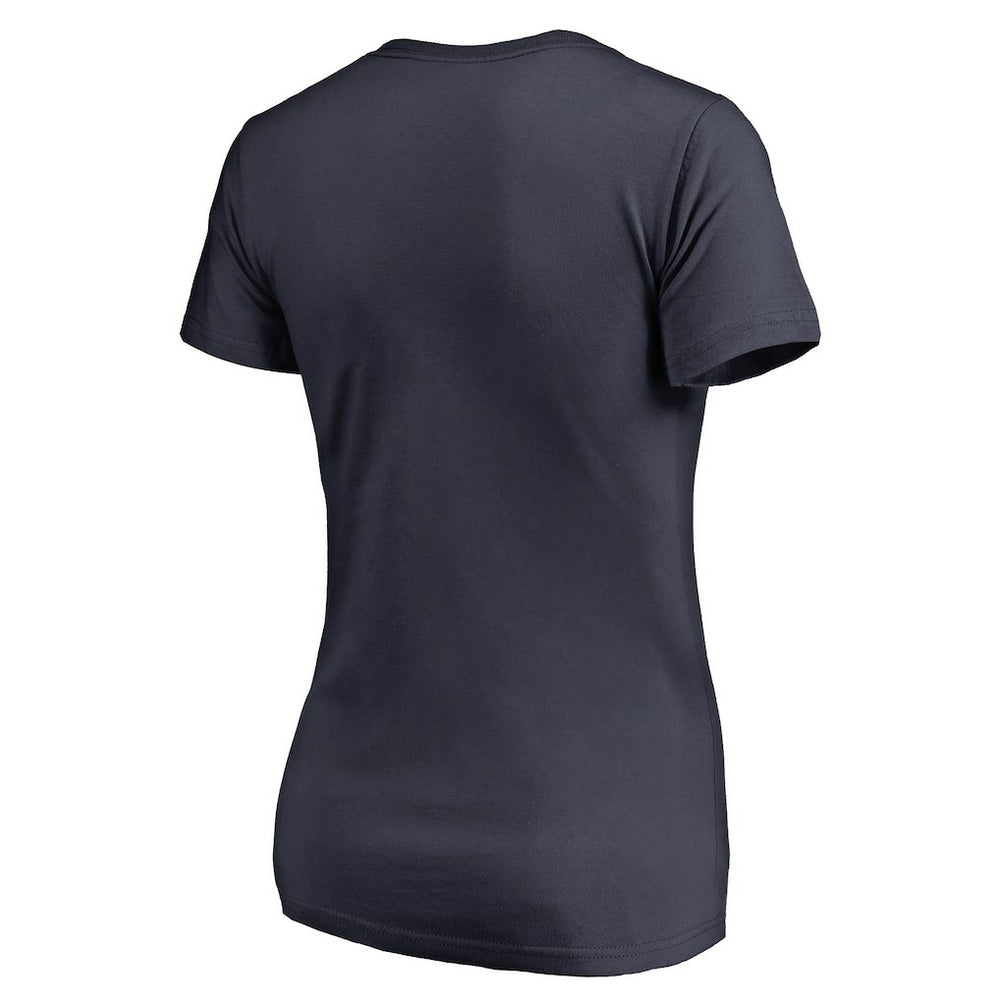 Chicago Bears Women's Freehand V-Neck T-Shirt Navy