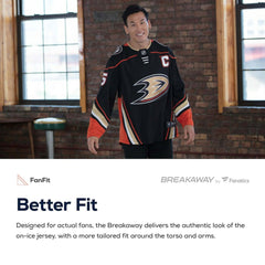 NHL Anaheim Ducks Fanatics Breakaway Away Jersey - White
