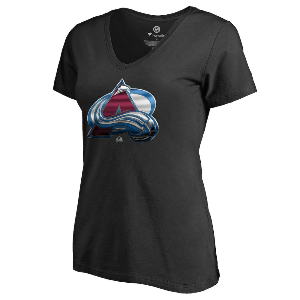 NHL Colorado Avalanche Women's Midnight Mascot V-Neck T-Shirt - Black