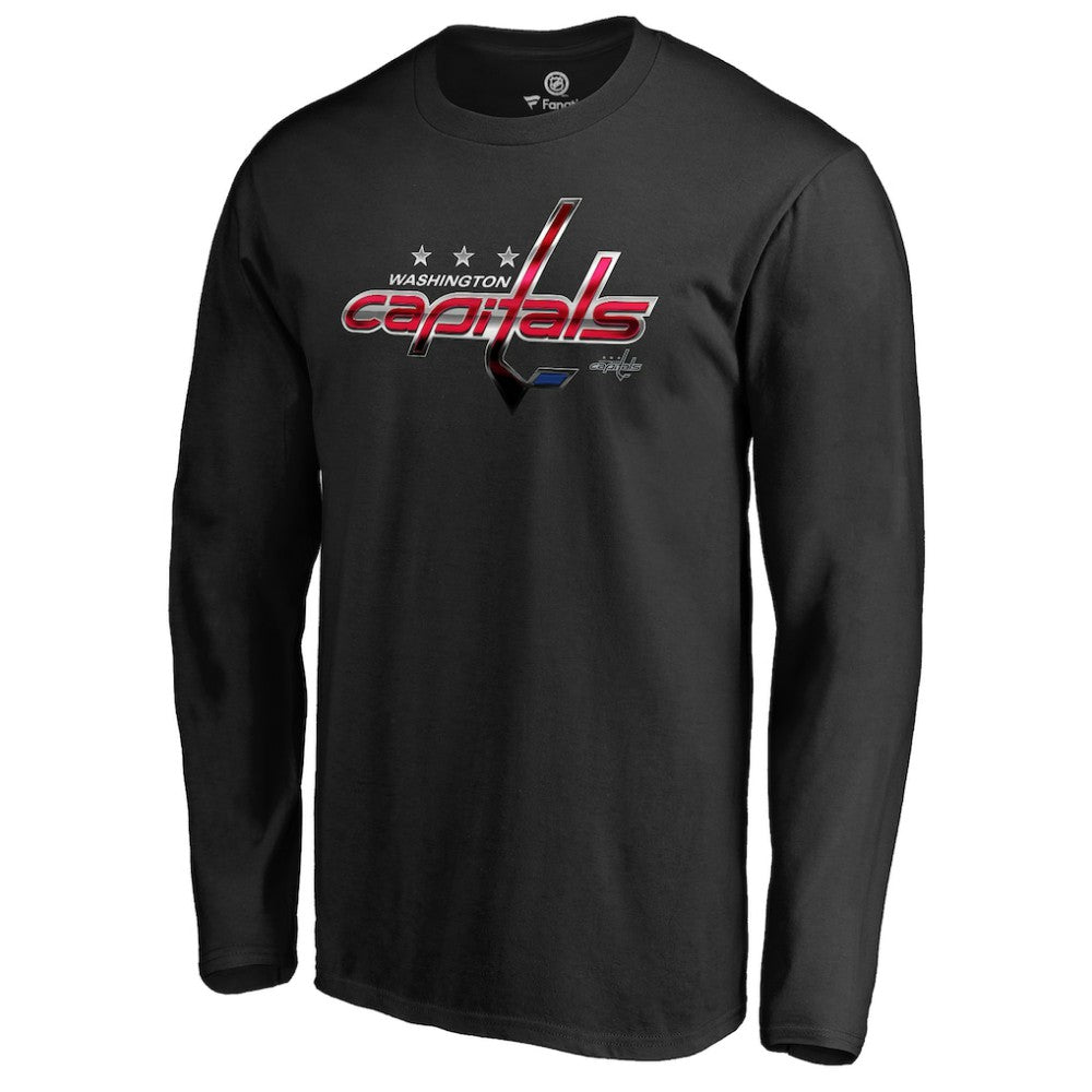 NHL Washington Capitals Midnight Mascot Long Sleeve T-Shirt - Black