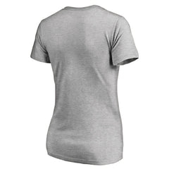 Kansas City Chiefs Women's Victory Script V-Neck T-Shirt Heathered Gray