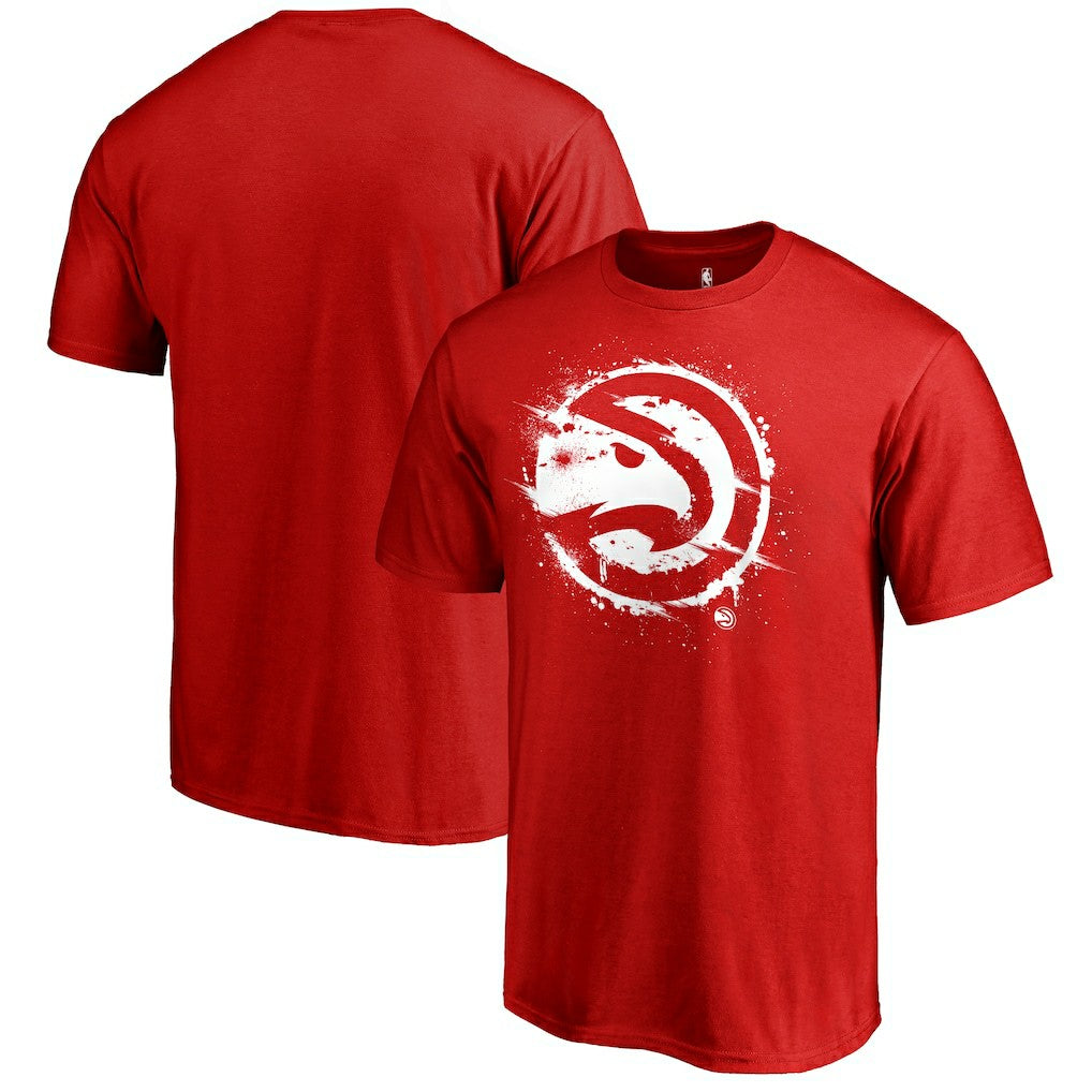 Atlanta Hawks Splatter Logo T-Shirt Red