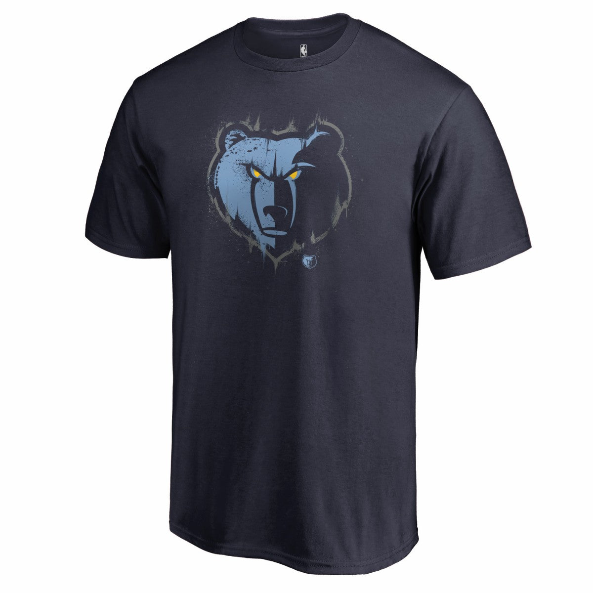 Memphis Grizzlies Splatter Logo T-Shirt Navy