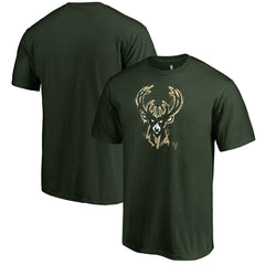 Milwaukee Bucks Splatter Logo T-Shirt Green