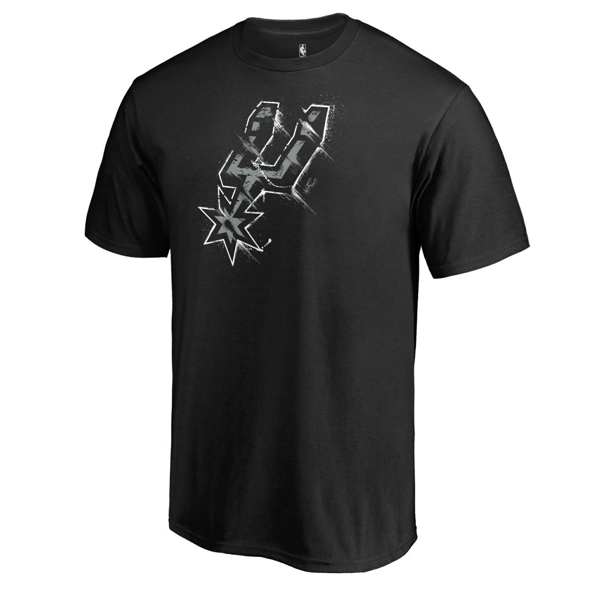 San Antonio Spurs Splatter Logo T-Shirt Black