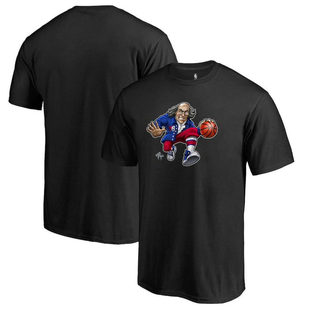 Philadelphia 76ers Midnight Mascot 2 T-Shirt Black