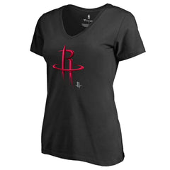 Houston Rockets Women's Midnight Mascot V-Neck T-Shirt Black