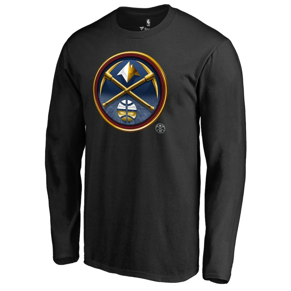 Denver Nuggets Midnight Mascot Long Sleeve T-Shirt Black