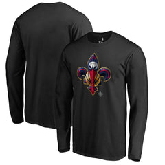 New Orleans Pelicans Midnight Mascot Long Sleeve T-Shirt Black