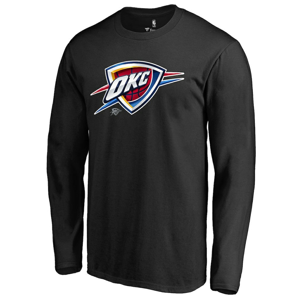 Oklahoma City Thunder Midnight Mascot Long Sleeve T-Shirt Black