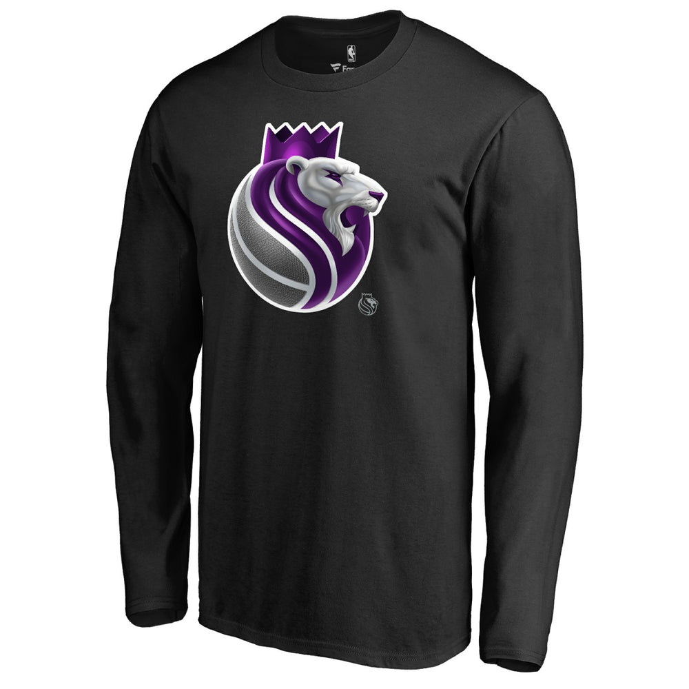 Sacramento Kings Midnight Mascot Long Sleeve T-Shirt Black