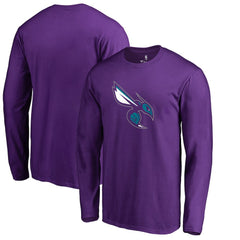 Charlotte Hornets Alternate Logo Long Sleeve T-Shirt Purple