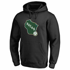 Milwaukee Bucks Alternate Logo Pullover Hoodie Black