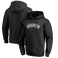 Brooklyn Nets Wordmark Pullover Hoodie Black