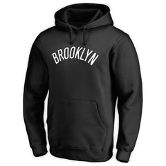 Brooklyn Nets Wordmark Pullover Hoodie Black