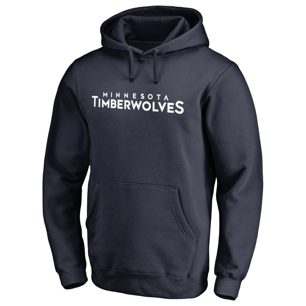 Minnesota Timberwolves Wordmark Pullover Hoodie Navy
