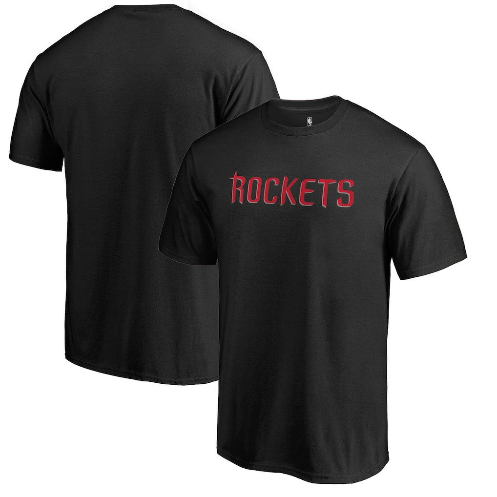 Houston Rockets Primary Wordmark T-Shirt Black
