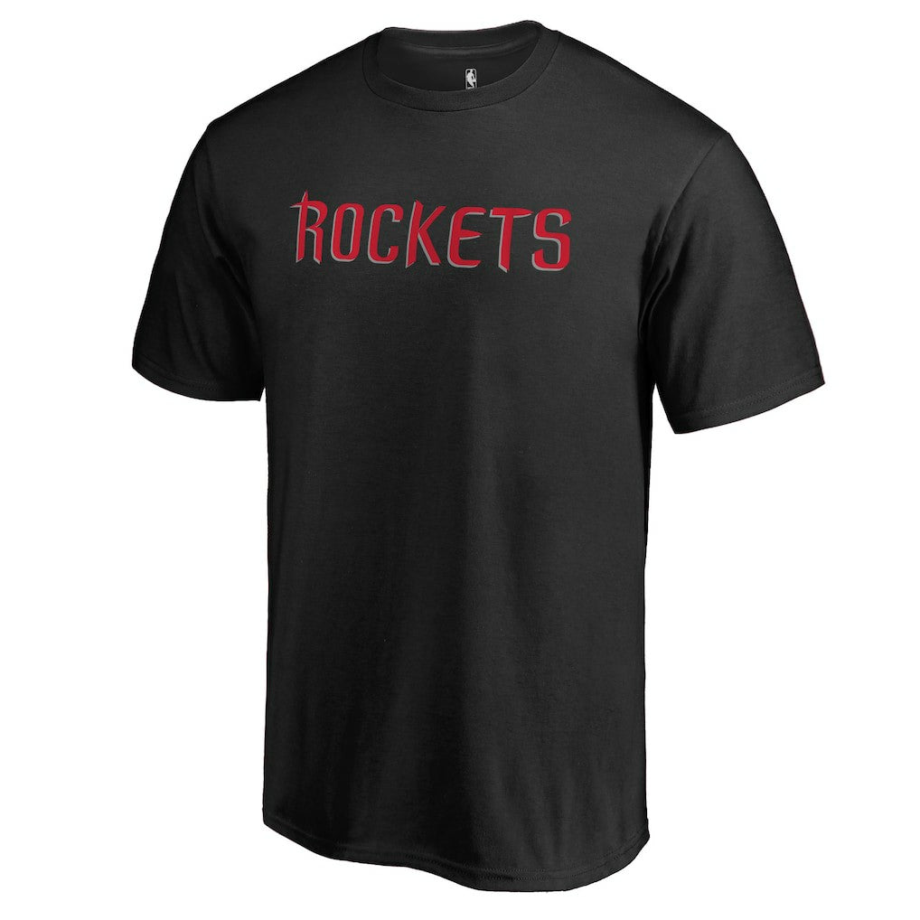 Houston Rockets Primary Wordmark T-Shirt Black