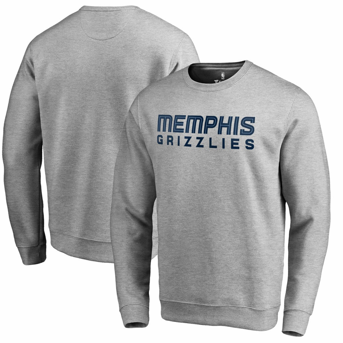 Memphis Grizzlies Wordmark Pullover Sweatshirt Heathered Gray