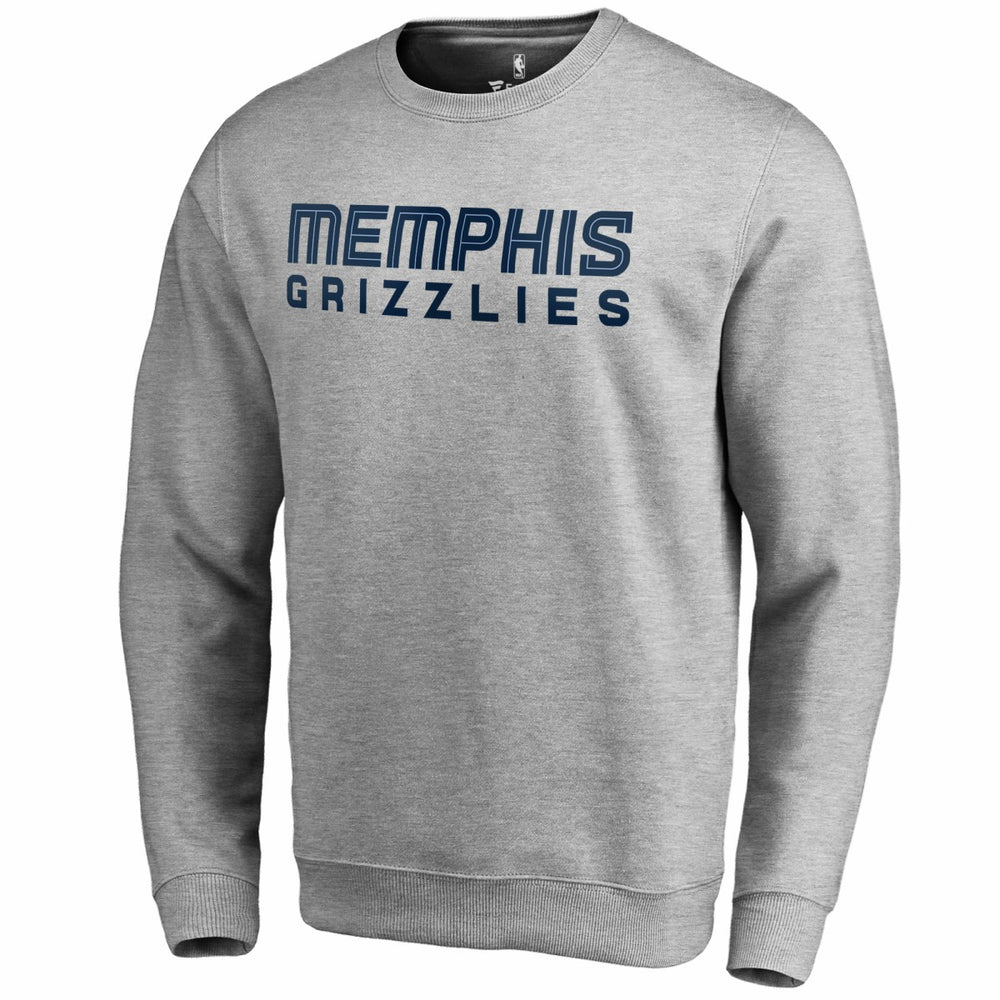 Memphis Grizzlies Wordmark Pullover Sweatshirt Heathered Gray