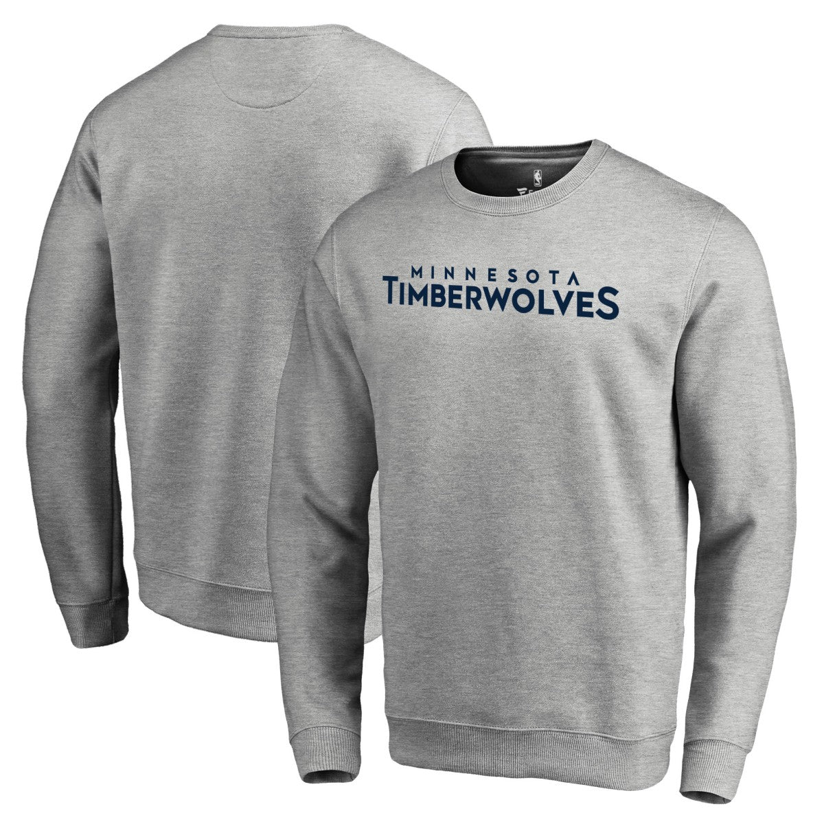 Minnesota Timberwolves Wordmark Pullover Sweatshirt Heathered Gray