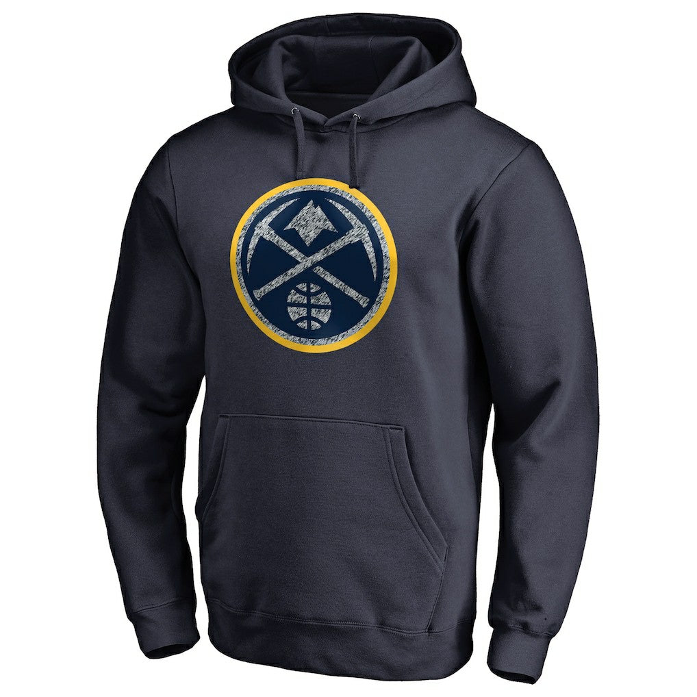 Denver Nuggets Static Logo Pullover Hoodie Navy