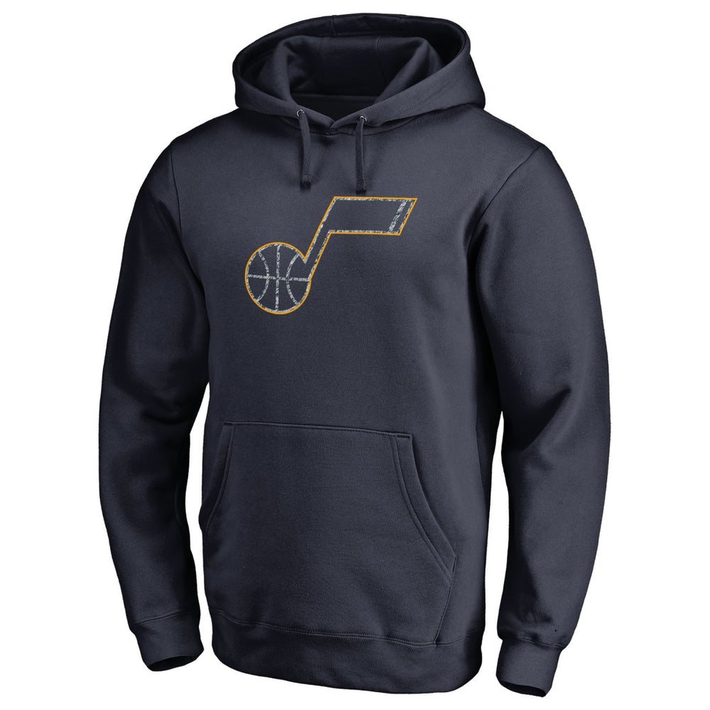 Utah Jazz Static Logo Pullover Hoodie Navy