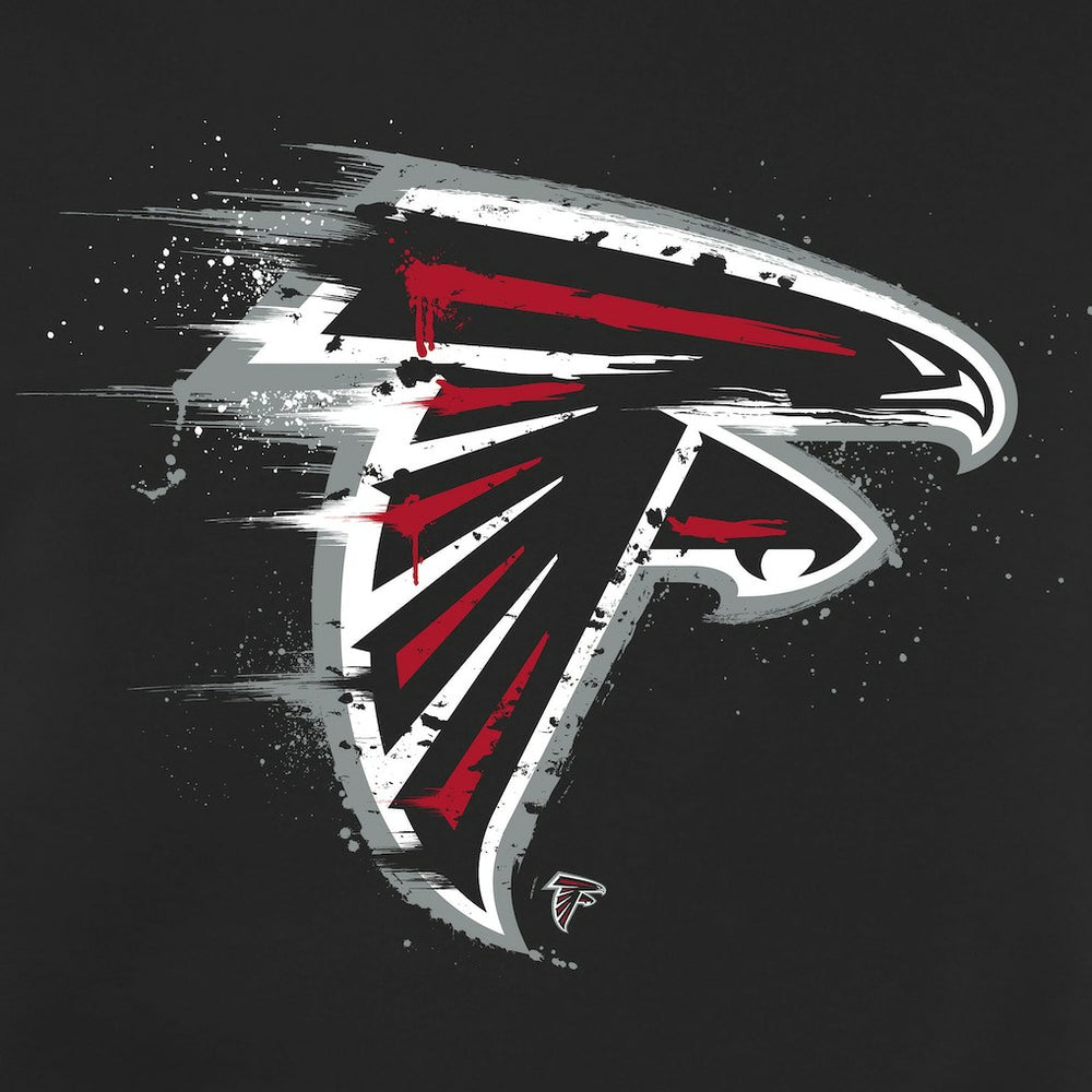 Atlanta Falcons Splatter Logo Pullover Hoodie Black