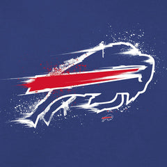 Buffalo Bills Splatter Logo Pullover Hoodie Royal
