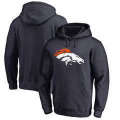 Denver Broncos Splatter Logo Pullover Hoodie Navy
