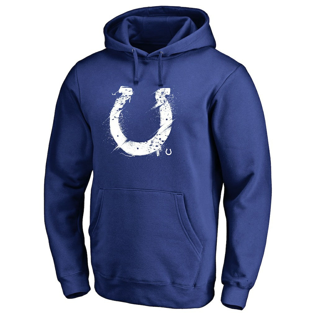 Indianapolis Colts Splatter Logo Pullover Hoodie Royal