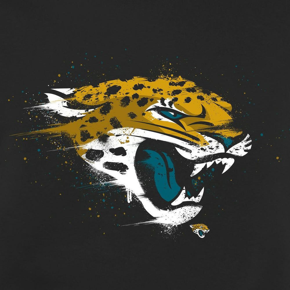 Jacksonville Jaguars Splatter Logo Pullover Hoodie Black