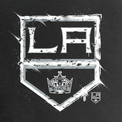 NHL Los Angeles Kings Women's Splatter Logo V-Neck T-Shirt - Black