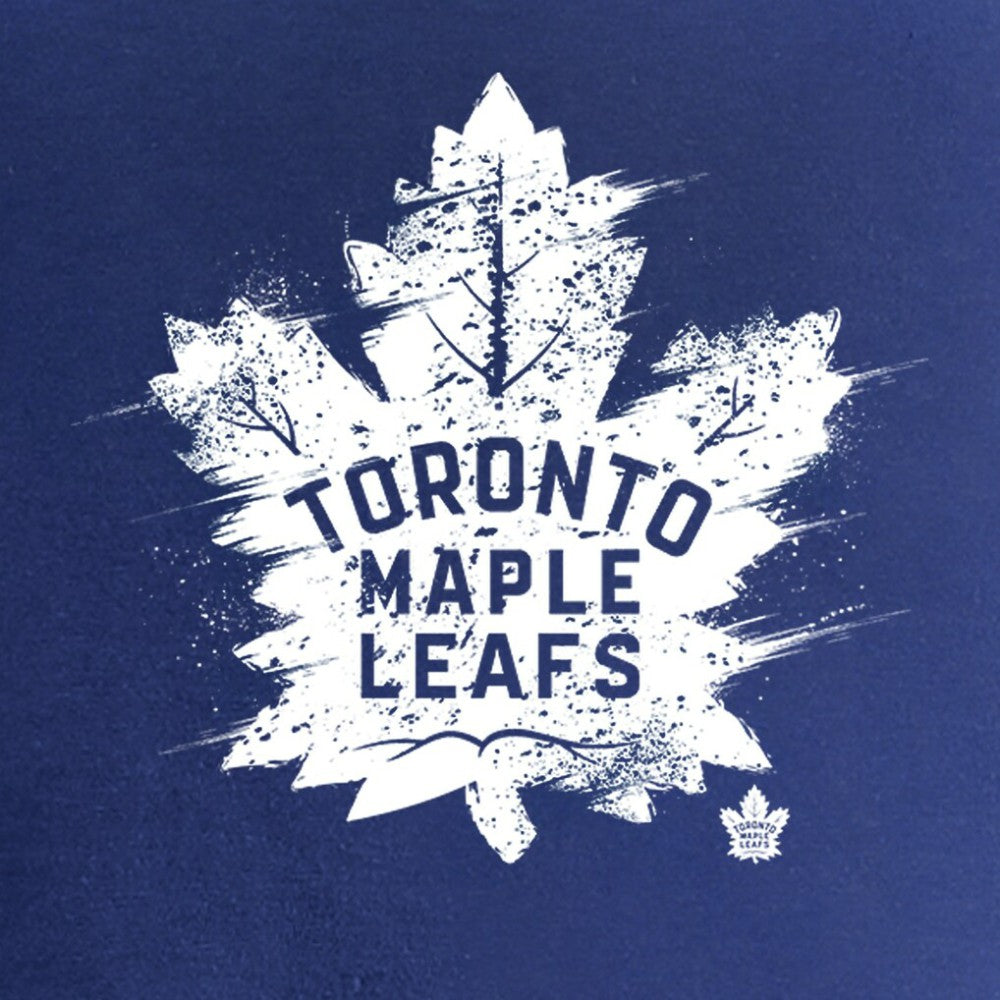 NHL Toronto Maple Leafs Women's Splatter Logo V-Neck T-Shirt - Royal