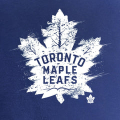 NHL Toronto Maple Leafs Women's Splatter Logo V-Neck T-Shirt - Royal
