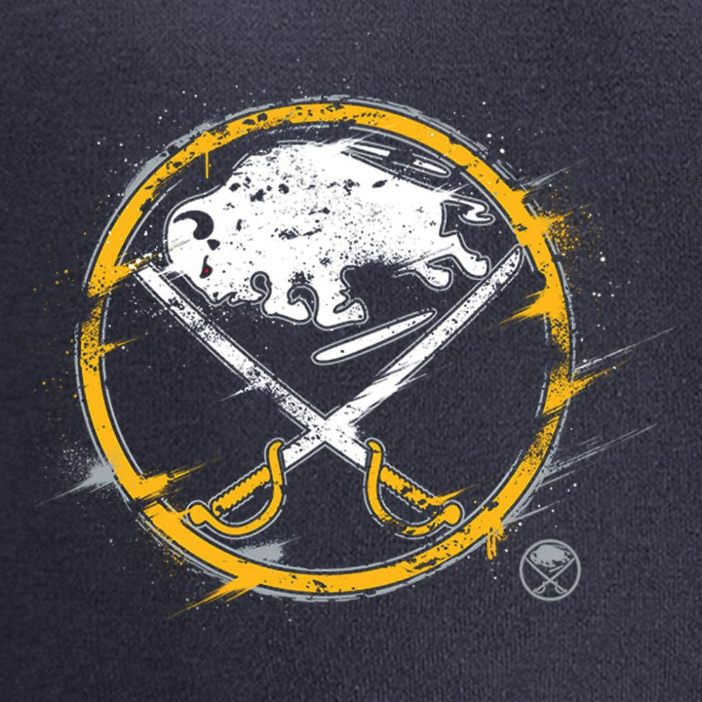 NHL Buffalo Sabres Splatter Logo Pullover Hoodie - Navy